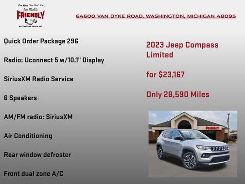 Billet Silver Metallic Clearcoat 2023 Jeep Compass Limited