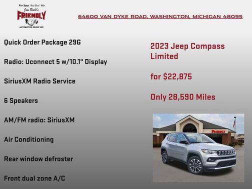 Billet Silver Metallic Clearcoat 2023 Jeep Compass Limited