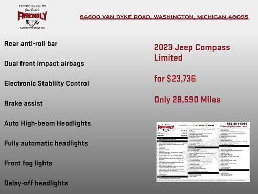 Billet Silver Metallic Clearcoat 2023 Jeep Compass Limited