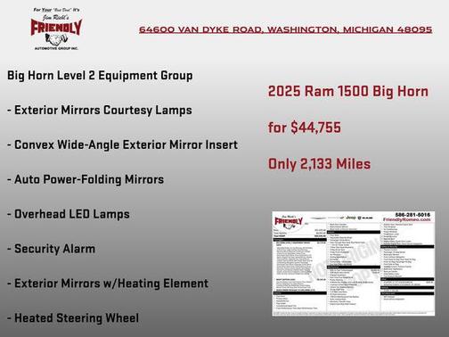 2025 RAM 1500 Big Horn/Lone Star