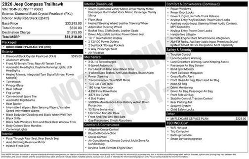 2026 Jeep Compass Trailhawk