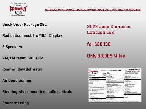2022 Jeep Compass Latitude Lux