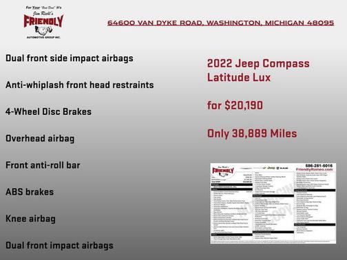 2022 Jeep Compass Latitude Lux