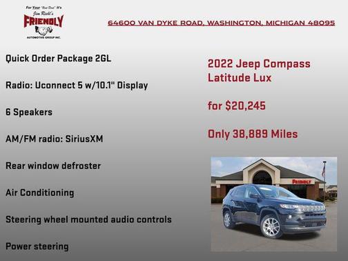 2022 Jeep Compass Latitude Lux