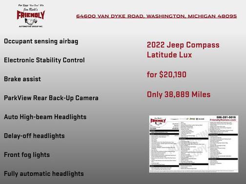 2022 Jeep Compass Latitude Lux