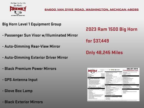 Granite Crystal Metallic Clearcoat 2023 RAM 1500 Big Horn/Lone Star