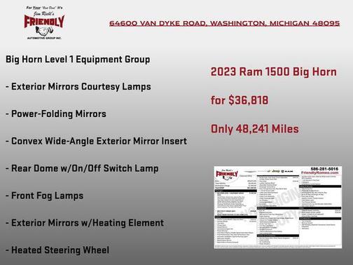 Granite Crystal Metallic Clearcoat 2023 RAM 1500 Big Horn/Lone Star