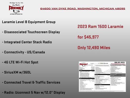 Granite Crystal Metallic Clearcoat 2023 RAM 1500 Laramie