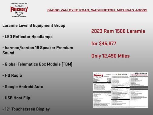 Granite Crystal Metallic Clearcoat 2023 RAM 1500 Laramie