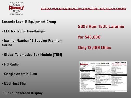 Granite Crystal Metallic Clearcoat 2023 RAM 1500 Laramie