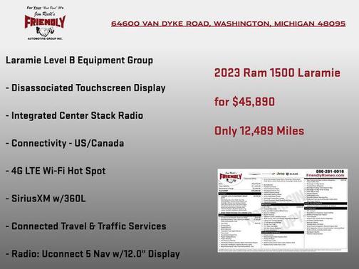 Granite Crystal Metallic Clearcoat 2023 RAM 1500 Laramie
