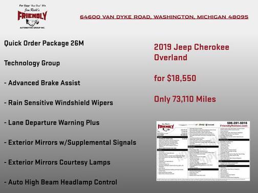 2019 Jeep Cherokee Overland