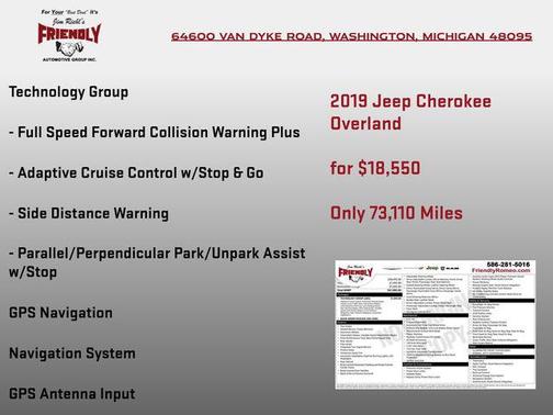 2019 Jeep Cherokee Overland
