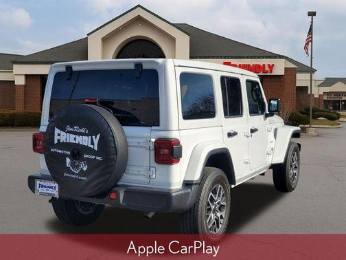 Bright White Clearcoat 2024 Jeep Wrangler 4-Door Sahara 4x4