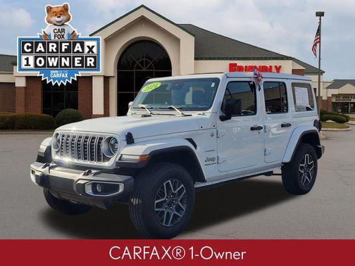 Bright White Clearcoat 2024 Jeep Wrangler 4-Door Sahara 4x4
