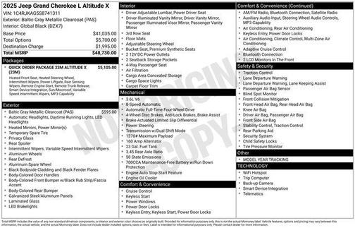 2025 Jeep Grand Cherokee L Altitude