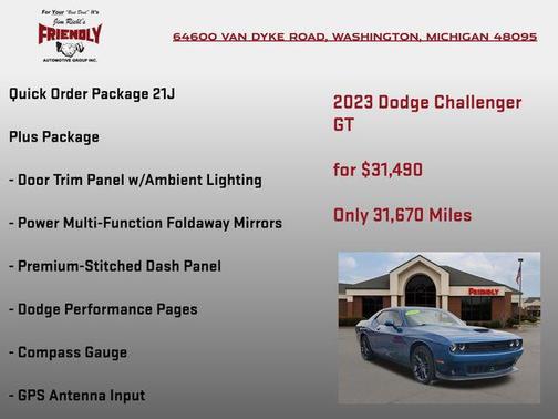 Frostbite 2023 Dodge Challenger GT