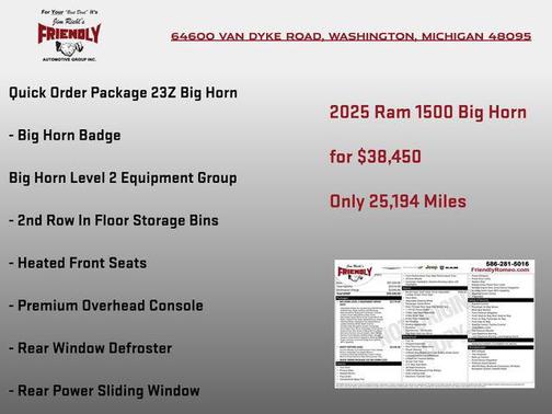 Bright White Clearcoat 2025 RAM 1500 Big Horn/Lone Star