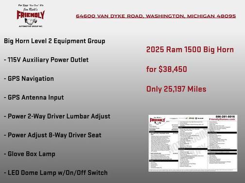 Bright White Clearcoat 2025 RAM 1500 Big Horn/Lone Star
