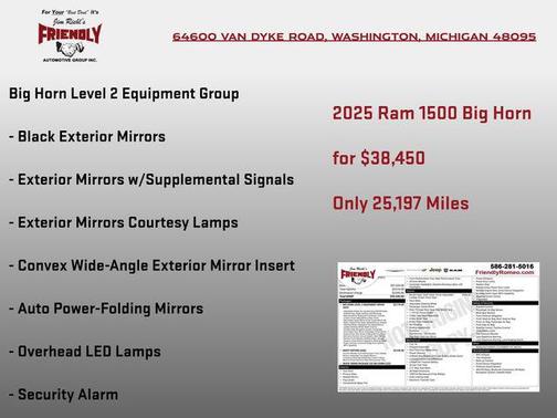 Bright White Clearcoat 2025 RAM 1500 Big Horn/Lone Star