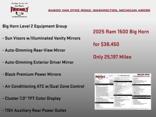 Bright White Clearcoat 2025 RAM 1500 Big Horn/Lone Star