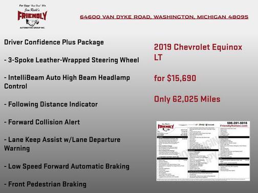 Pacific Blue Metallic 2019 Chevrolet Equinox 1LT