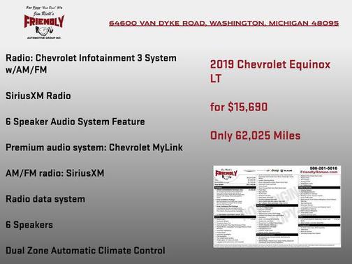 Pacific Blue Metallic 2019 Chevrolet Equinox 1LT