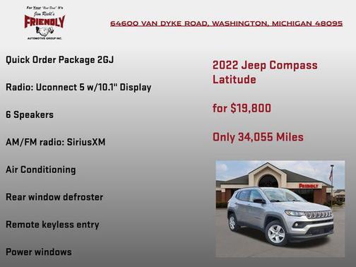 Billet Silver Metallic Clearcoat 2022 Jeep Compass Latitude