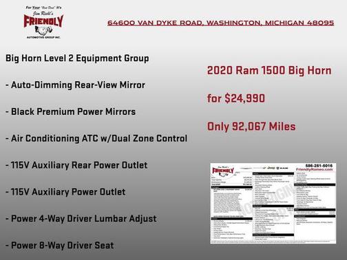 2020 RAM 1500 Big Horn/Lone Star