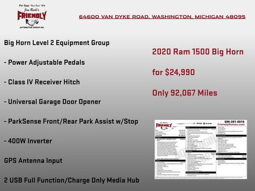 2020 RAM 1500 Big Horn/Lone Star