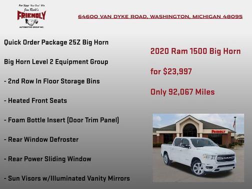 2020 RAM 1500 Big Horn/Lone Star