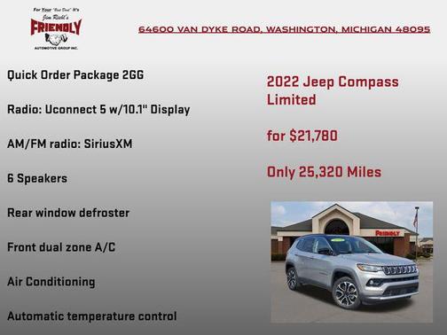 Billet Silver Metallic Clearcoat 2022 Jeep Compass Limited