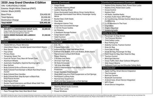 2020 Jeep Grand Cherokee Laredo