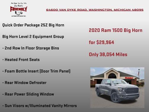 2020 RAM 1500 Big Horn/Lone Star