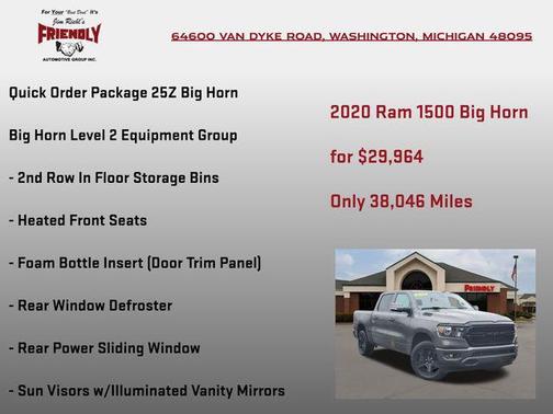 2020 RAM 1500 Big Horn/Lone Star