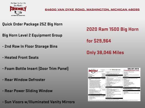2020 RAM 1500 Big Horn/Lone Star