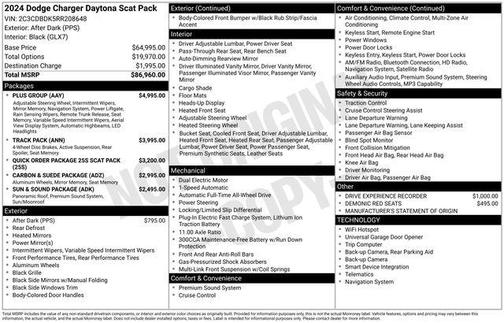 After Dark 2024 Dodge Charger Daytona R/T Scat Pack