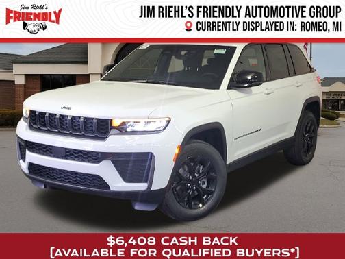 Bright White Clearcoat 2026 Jeep Grand Cherokee Altitude 4x2