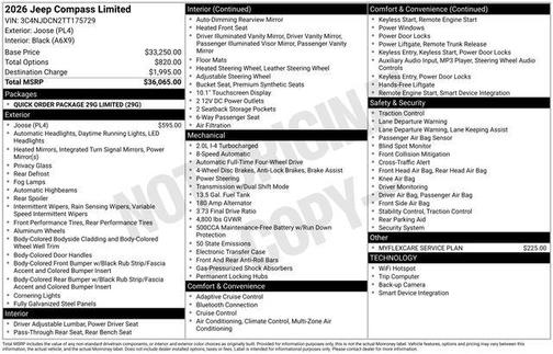 Joose 2026 Jeep Compass Limited