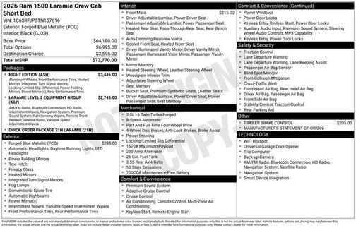 2026 RAM 1500 Laramie