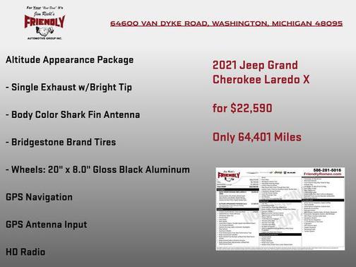 Granite Crystal Metallic Clearcoat 2021 Jeep Grand Cherokee Laredo