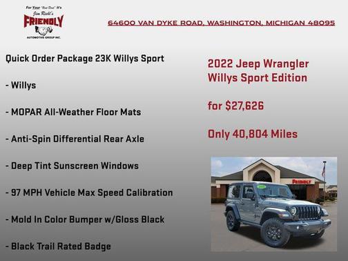 Sting-Gray Clearcoat 2022 Jeep Wrangler Sport S