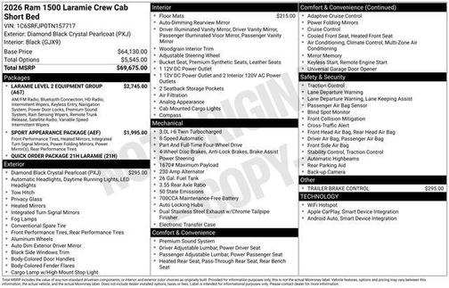 2026 RAM 1500 Laramie