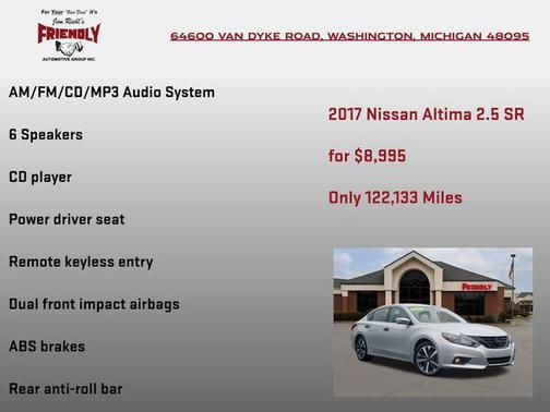 2017 Nissan Altima 2.5 SR