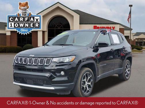 Diamond Black Crystal Pearlcoat 2024 Jeep Compass Limited