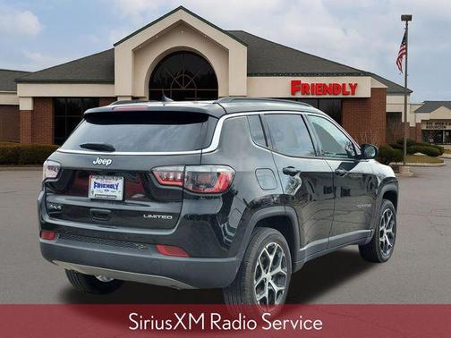 Diamond Black Crystal Pearlcoat 2024 Jeep Compass Limited