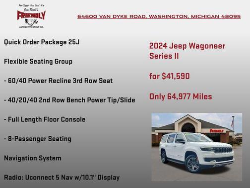 Bright White Clearcoat 2024 Jeep Wagoneer Series II 4x4