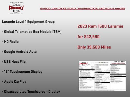 Patriot Blue Pearlcoat 2023 RAM 1500 Laramie