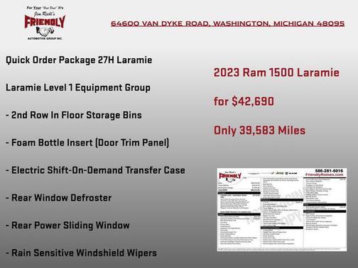 Patriot Blue Pearlcoat 2023 RAM 1500 Laramie