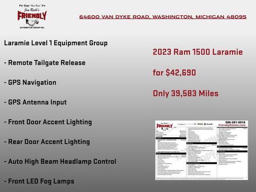 Patriot Blue Pearlcoat 2023 RAM 1500 Laramie